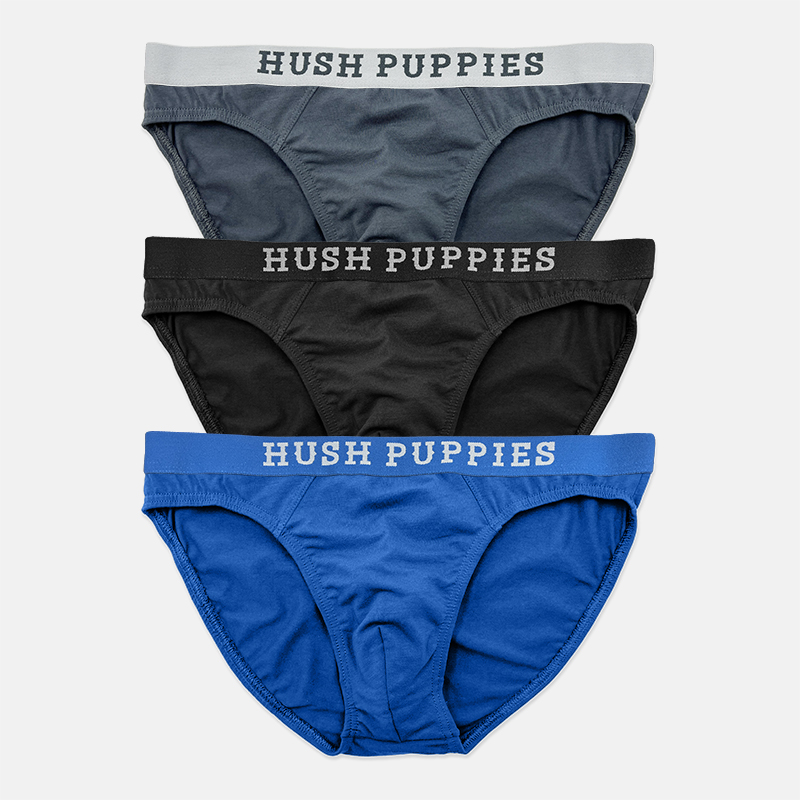 Hush Puppies 5pcs Men's Briefs, Cotton Jersey