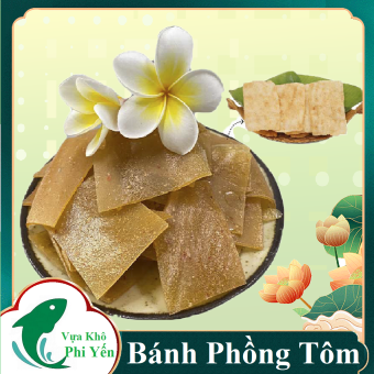Bánh Phồng Tôm Tươi Không Bột Ngọt Ăn Vặt Siêu Ngon Giòn-VỰA KHÔ PHI YẾN