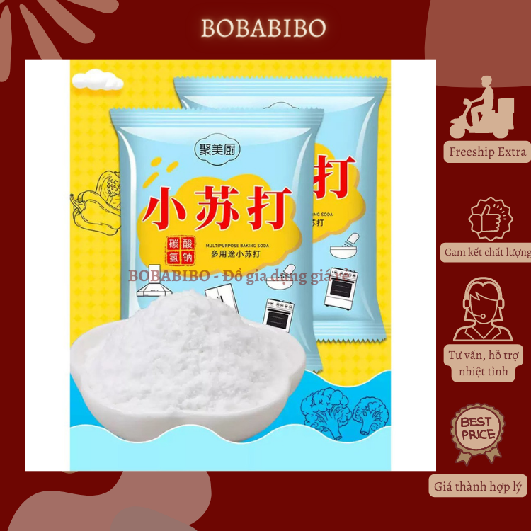 Gói Baking Soda Đa Năng Làm Bánh, Tẩy Rửa, Khử Mùi, Diệt Khuẩn, Làm Trắng Răng Bobabibo
