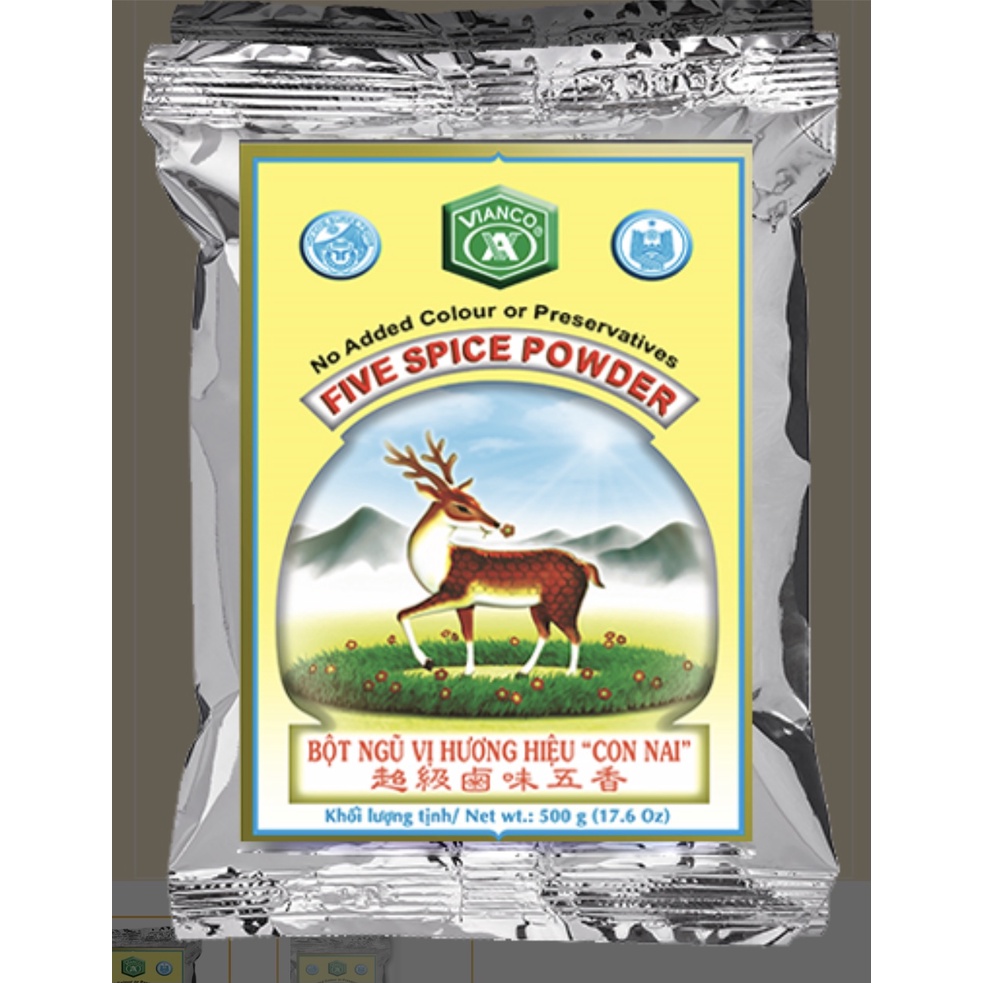 Bột ngũ vị hương con nai Việt Ấn 500gr