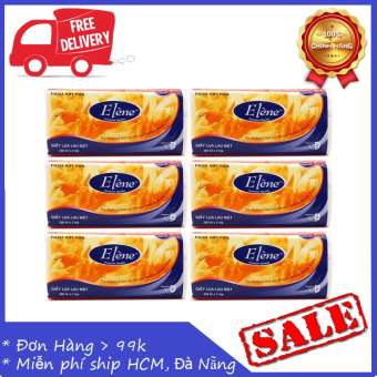 Combo 6 gói Khăn giấy lụa Elene 260 tờ (2lớp)