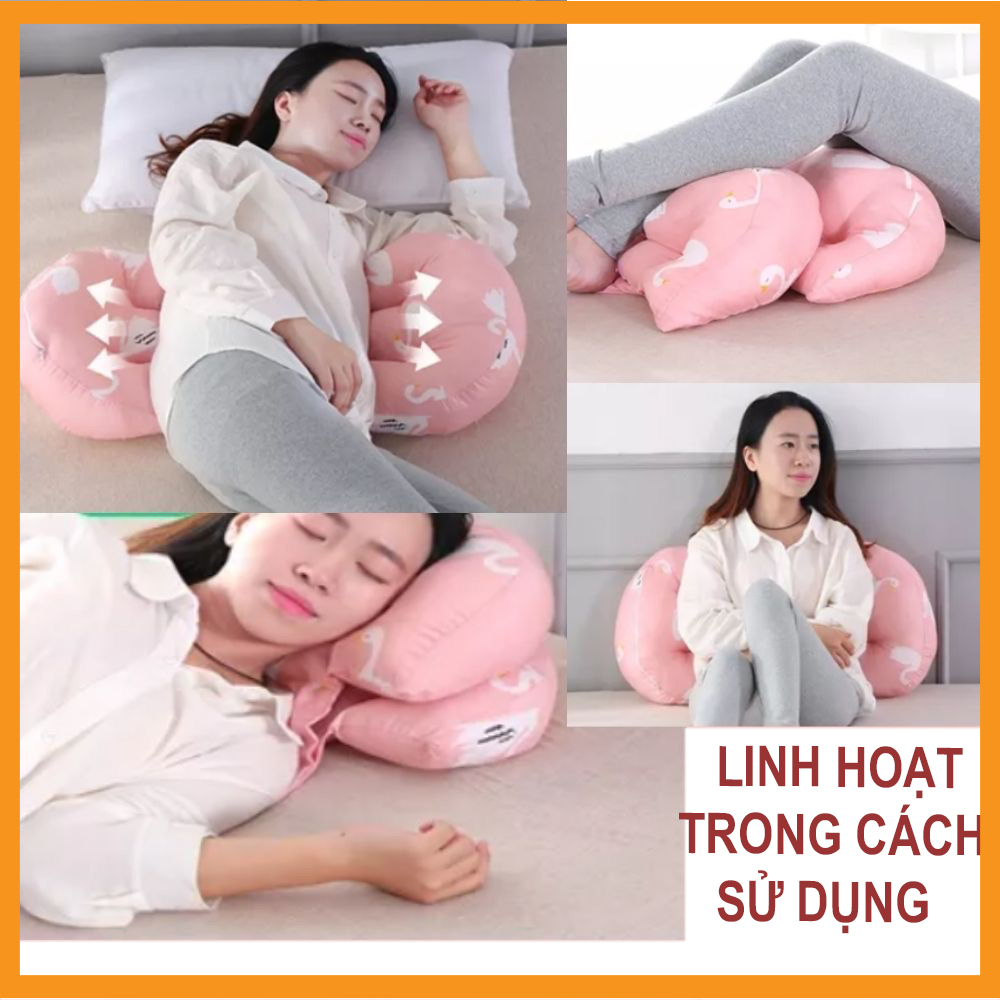 Gối kê bụng cho bà bầu,gối bầu cánh tiên,gối ôm bà bầu nâng đỡ bụng,giảm đau lưng