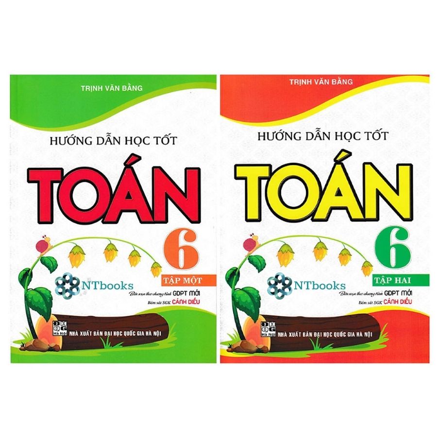 Combo hướng dẫn học tốt toán 6 - tập 1+2 - ntbooks