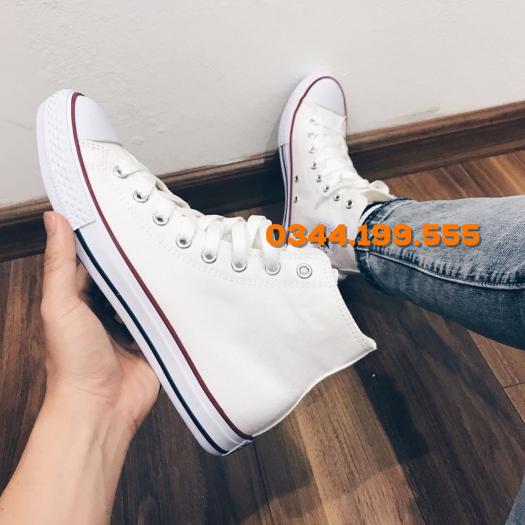 Giày Converse Classic Màu Trắng Cao Cổ