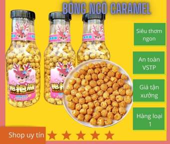 Bỏng Ngô Bắp Rang Bơ Chai Khổng Lồ - Chai 400gr ( 260gr Bỏng )