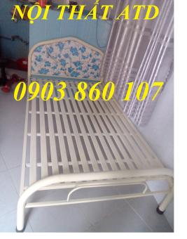 Giường sắt đơn mẫu mới đẹp y hình- giường ngủ bằng sắt đơn lắp ráp dễ dàng giao nhanh các quận HCM