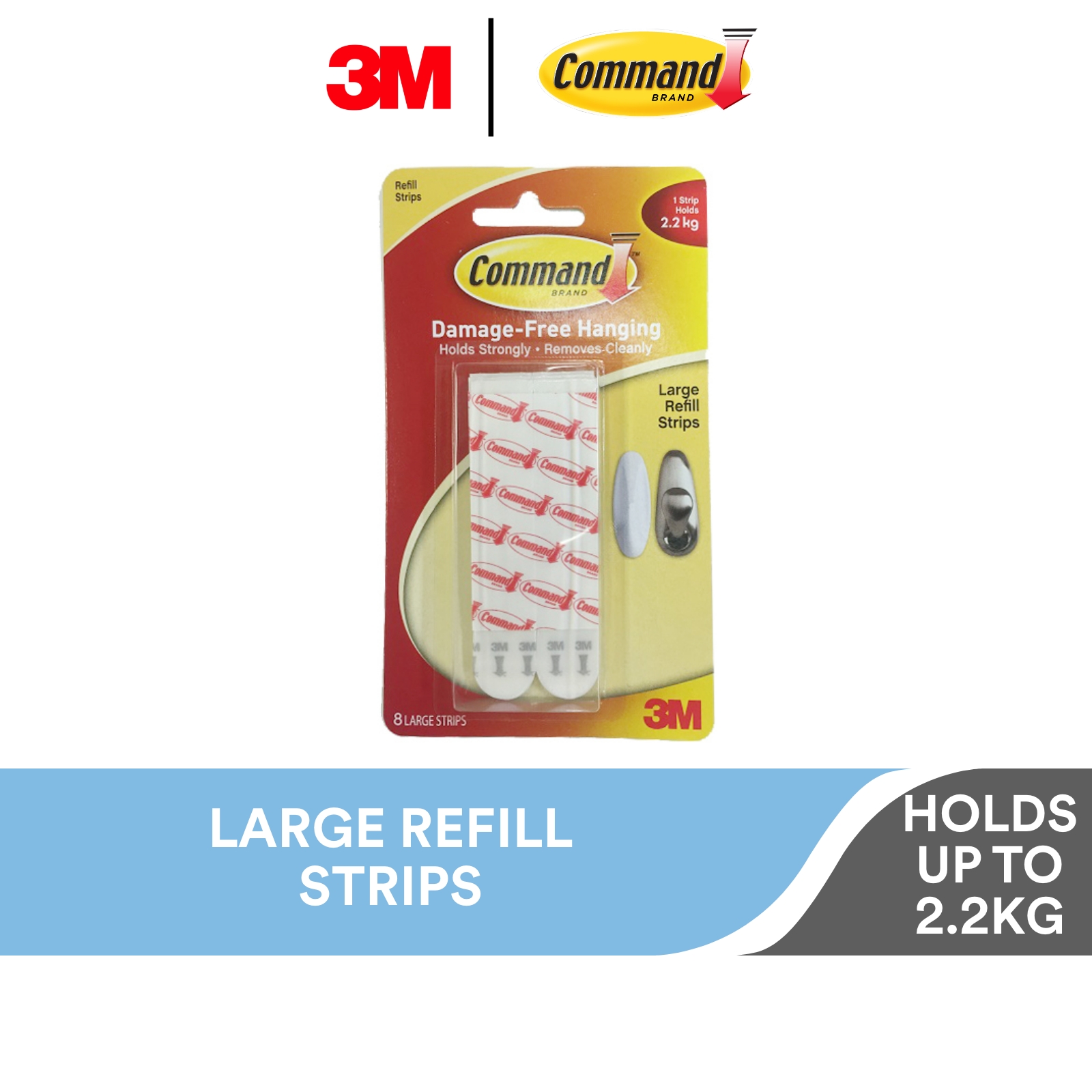 3M Command Hanging Strips Large