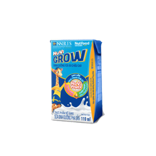 Thùng 48 hộp sữa pha sẵn Nutifood NuVi Grow 110 ml (từ 1 tuổi) TH ...