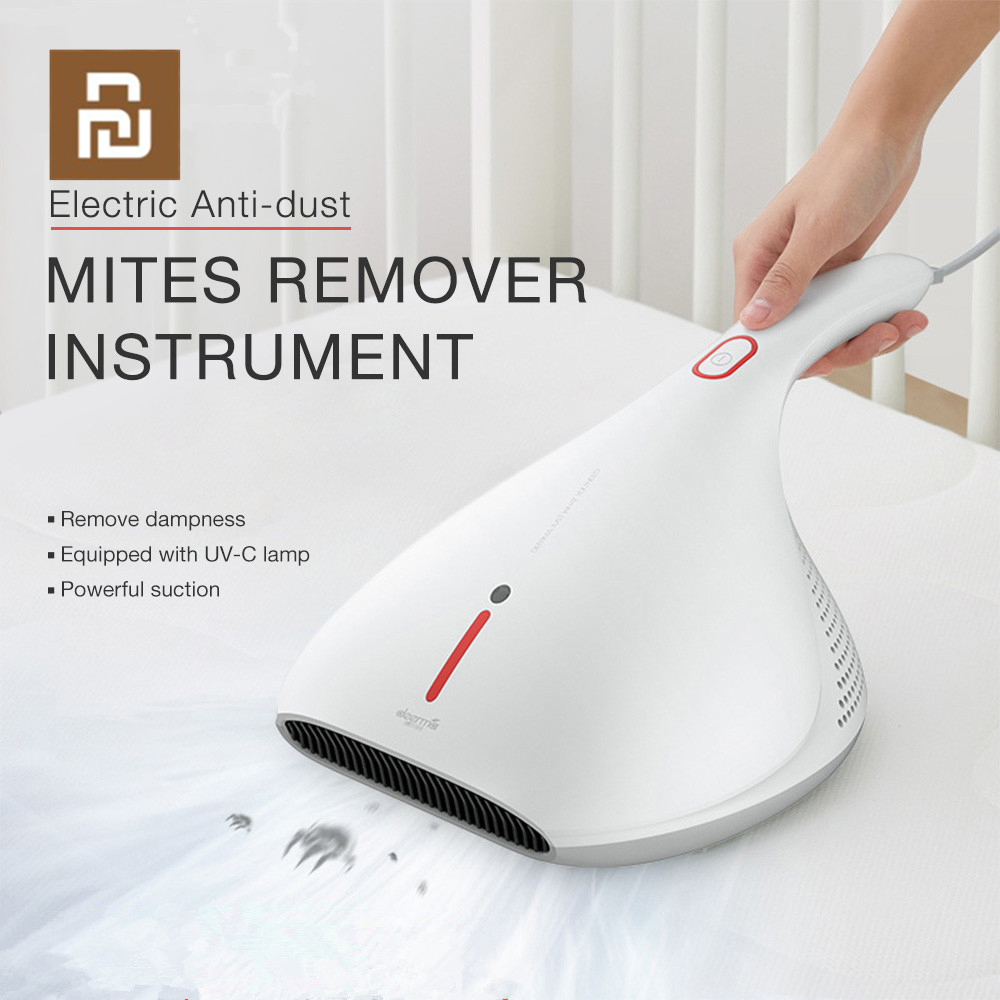 YouPin CM810/CM800 Mites Máy hút bụi cầm tay, lực hút mạnh, kết hợp tia UV giúp loại bỏ vi khuẩn trên chăn mền