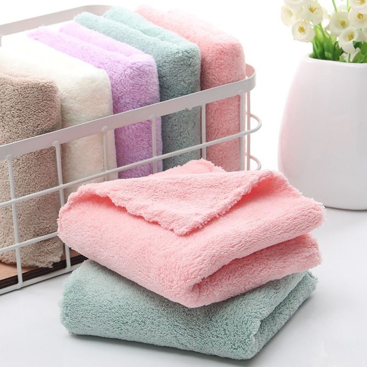 🌸freeship🌸 giá sỉ khăn lau mặt lông cừu hàn quốc 35x75cm khăn siêu mềm mịn siêu thấm hút nước