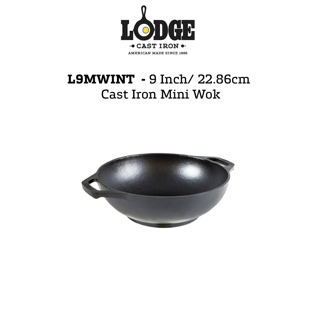 Lodge 6.25 Inch Cast Iron Mini Wok