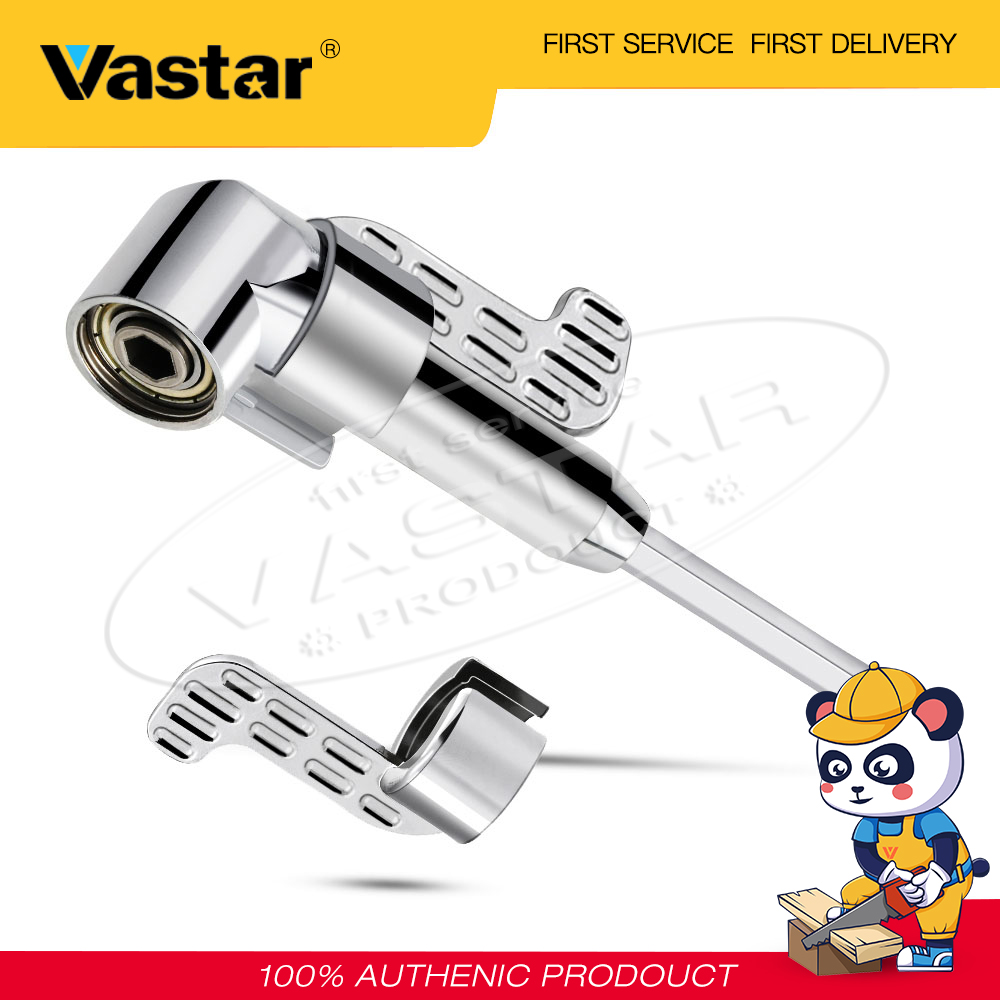 Vastar Kiểu Dáng Dài-Bạc 105 Bộ Tuốc Nơ Vít Góc Móc Gắn Chìa Vặn Bộ Điều Chỉnh Bit Mũi Khoan Công Cụ Trục Vít Điều Khiển Góc 1/4 ''Mũi Khoan Lục Giác