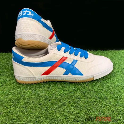 Giày Bata Warrior 27A - Trắng Xanh Đỏ