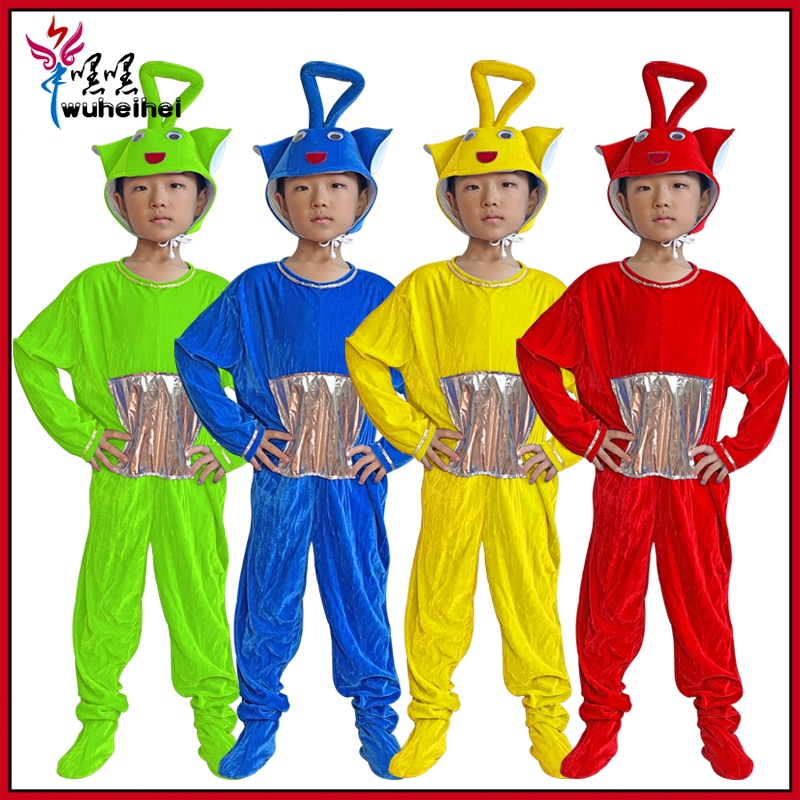 ♗✠ Children's men's and women's performance clothing children's antenna baby cartoon performance children's Christmas cosplay dance clothes