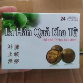 La Hán Quả Kha Tử bổ phế ,trừ ho, tiêu đờm hộp 24viên