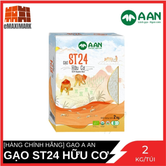 Gạo ST24 Hữu Cơ Gạo A An Túi 2 Kg
