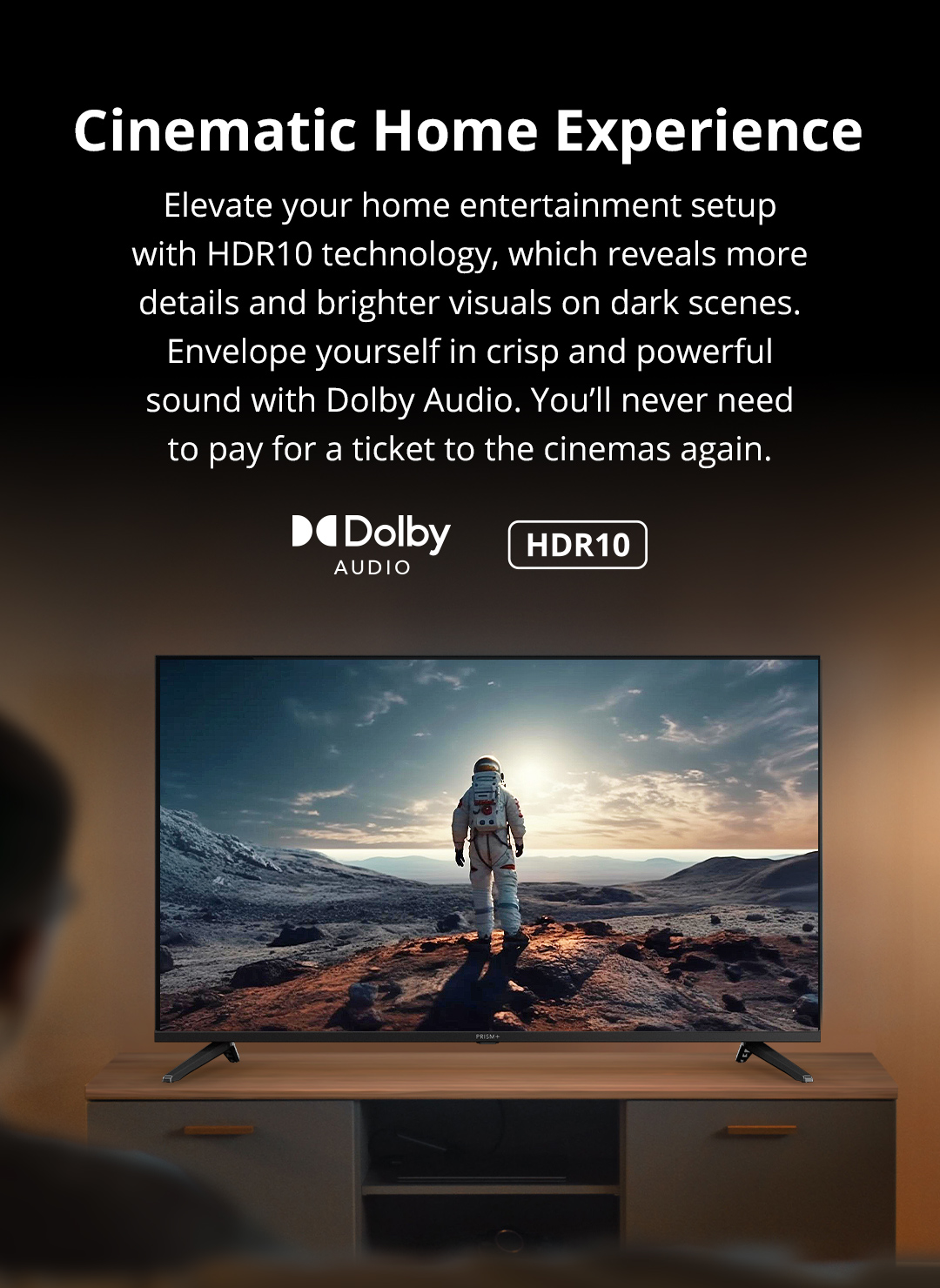 PRISM+ S40 DLED | Google TV | 40 pollici | Quantum Colors | Google Playstore | HDR10 | Dolby Vision | Dolby Atmos [Consegna in 5-7 giorni lavorativi]