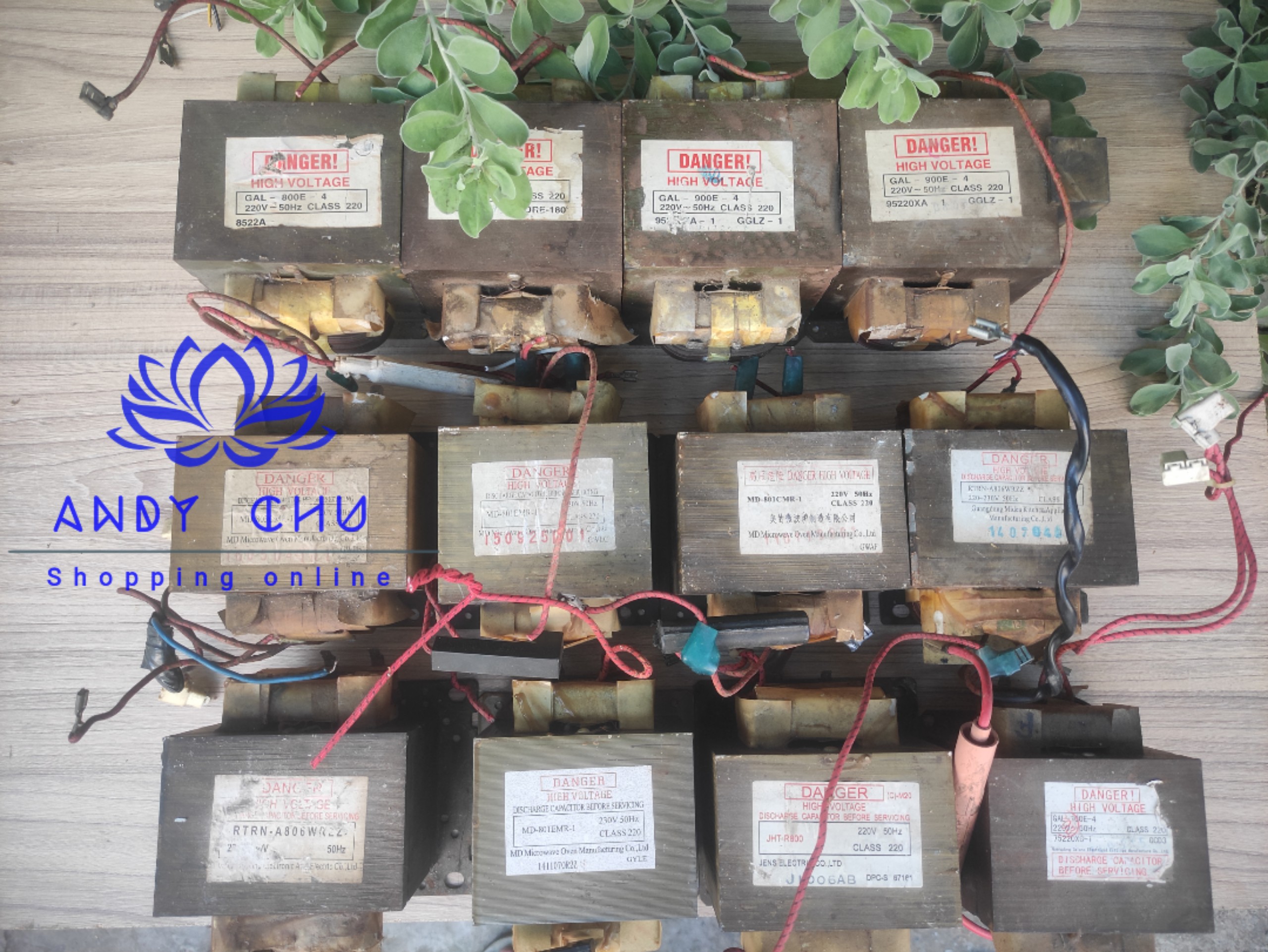 Biến áp lò vi sóng chế máy hàn cell pin