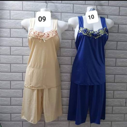 Đồ bộ thun lạnh lửng Bộ đồ thun lạnh mặc nhà giá rẻ freesize dưới 60kg