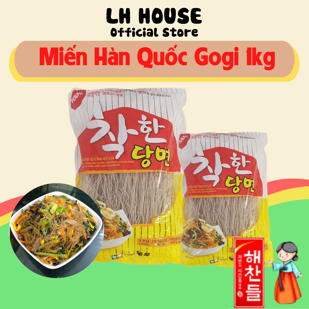 Miến khô Nong wo ăn lẩu Gogi Hàn Quốc 1kg – Sợi dai giòn siêu ngon, không nát, bở