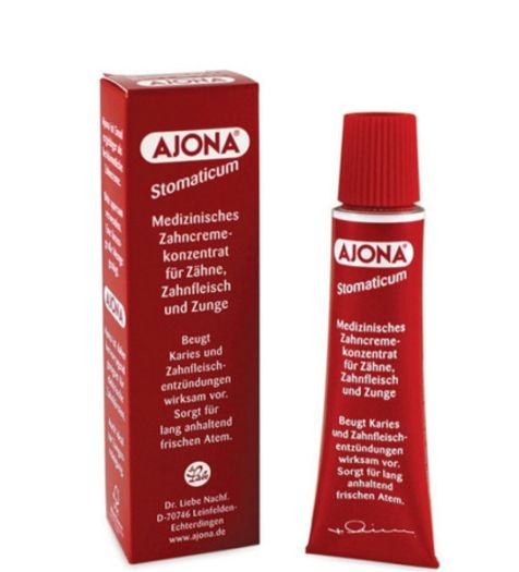 Kem đánh răng ajona của đức - Kem đánh răng loại bỏ cao răng 25ml- made in Germany