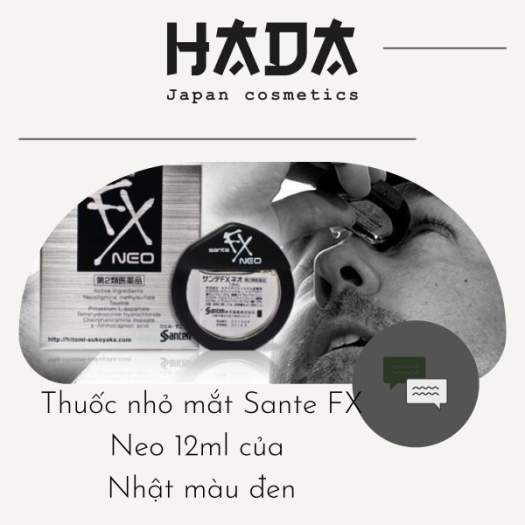 dung dịch nhỏ mắt Sante FX Neo 12ml của Nhật màu đen - HADACOSMETIC