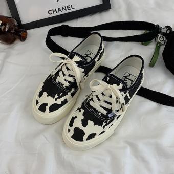 Giày Vải Dây Buộc Bò sữa hot hít cực đẹp 2021