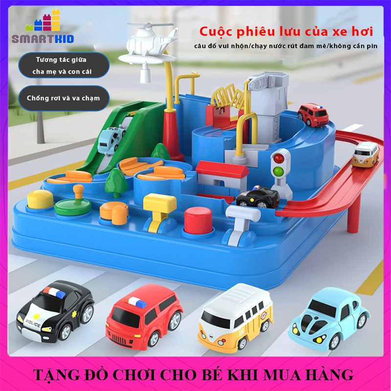 Đồ chơi trẻ em, bộ đồ chơi lắp ghép đường đua ô tô phiêu lưu phát triển tư duy cho bé, bảo hành 3 tháng, lỗi đổi mới trong 7 ngày đầu nhận hàng