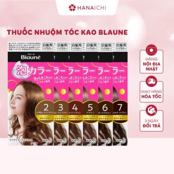 Thuốc Nhuộm Tóc Phủ Bạc Tạo Bọt Kao Blaune Nhật Bản