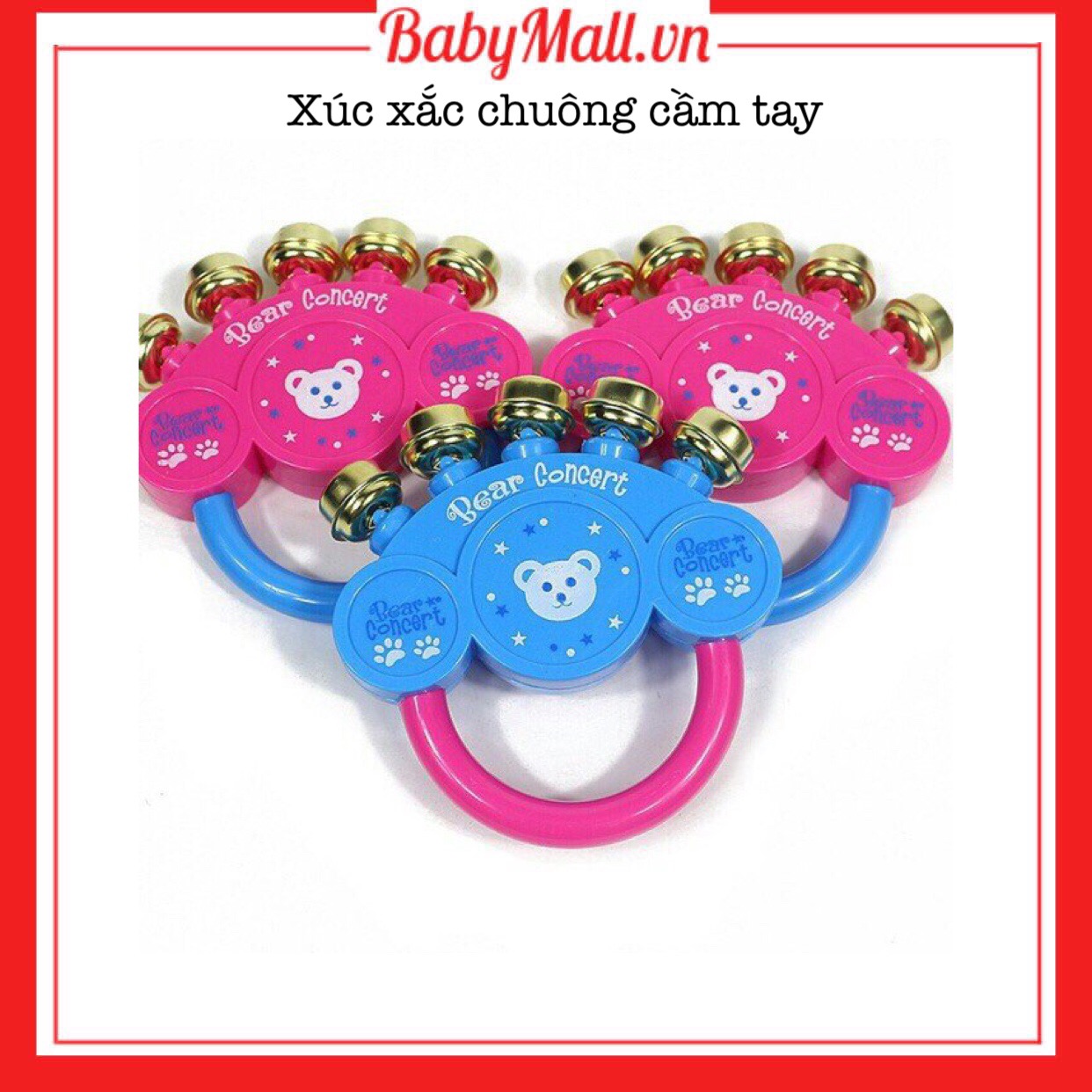 Đồ chơi xúc xắc chuông cầm tay Babymall.vn