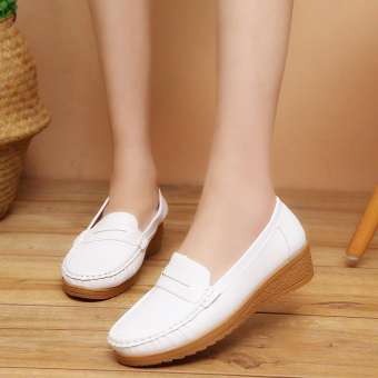 Giày Lười Nữ Tăng Chiều Cao, Giày Độn Đế Nữ, Tôn Dáng, Siêu Êm Chân