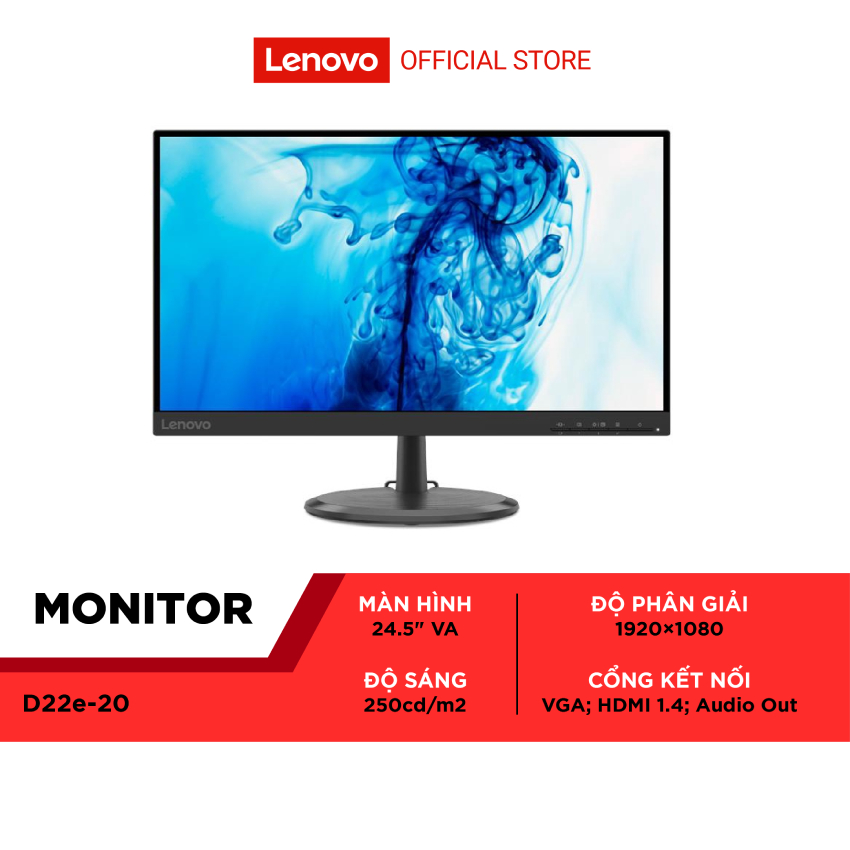 Màn hình lenovo d22e-20 66d2kac6vn 21.5inch 75hz