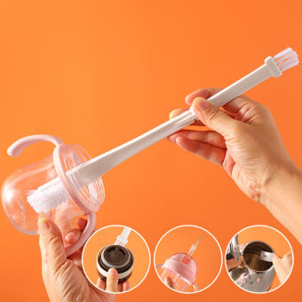 Multifunctional 3 In 1 Cup Brush Thermos Cup Covergap Groove Cleaning Brush Bottle Household Cleaning Tools