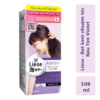 Liese Bọt Kem Nhuộm Tóc Nâu Tím Violet 108ml
