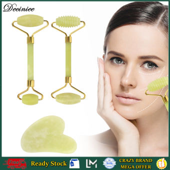 Bộ Gua Sha Con Lăn Ngọc Bích Màu Vàng, Máy Mát Xa Mặt Ngọc Bích Tự Nhiên Con Lăn Mặt, Dành Cho Da Cổ Mắt Chính Hãng Bền Sản Phẩm Chăm Sóc Da Mặt Gua Sha