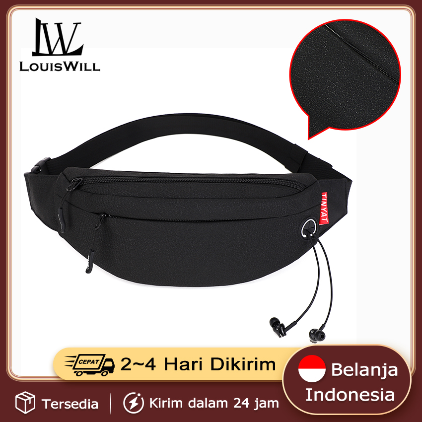 Lazada Indonesia - LouisWill Tas Selempang Pria Tas Pria Tas Pinggang Tas Waistbag Pria Slingbag Pria  Murah Outdoor Tas Pundak Tas Body Dewasa Pec Tas Pinggang Untuk Pria Cowok Waist Bag  Pria Terbaru