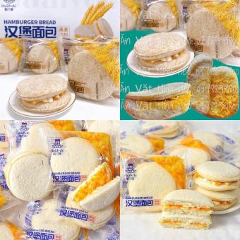 Bánh hamburger nhân sữa chua kẹp chà bông Đài loan ( 1 cái )
