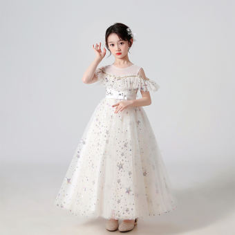 Cô gái Váy hàng ngày Bữa tiệc Váy khiêu vũ Trang phục không tay Sequin Váy mùa hè