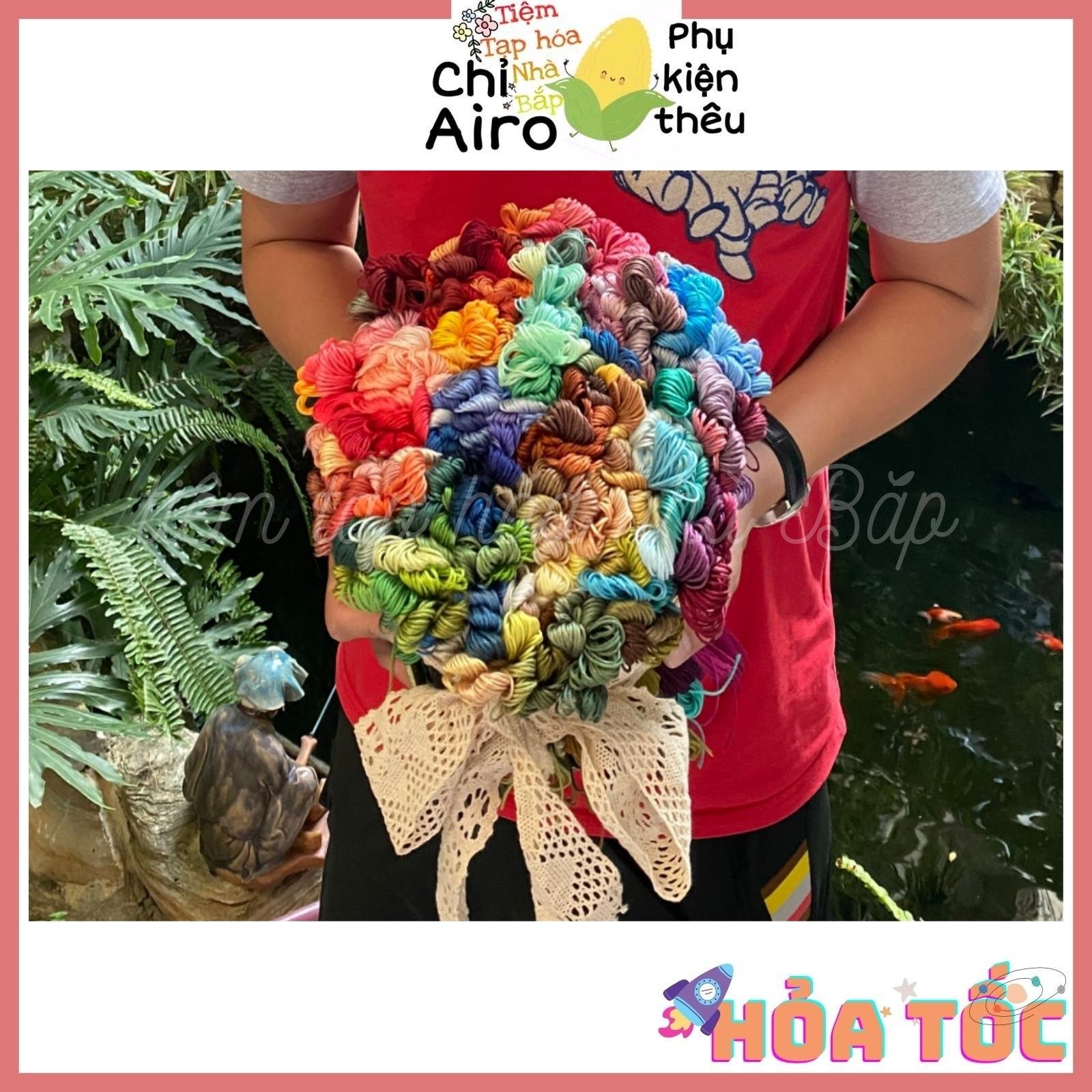 Set chỉ airo full 482 đủ tất cả các mã màu