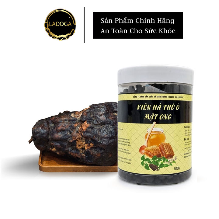 Hà thủ ô viên mật ong Ladoga giúp bổ thận, tăng cường sinh lý, ngừa rụng tóc hộp 500g.