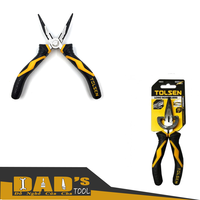 Kềm nhọn công nghiệp 6/8 inch - tolsen 10021/22