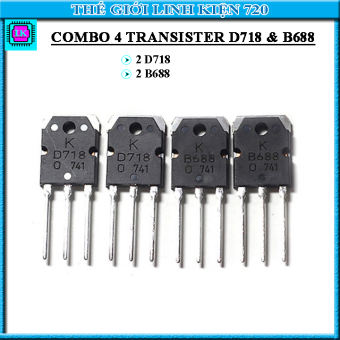 Combo 4 con Transistor D718 và B688 ( mỗi loại 2 con )