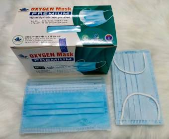 Khẩu trang y tế Sen Việt OXYGEN PREMIUM kháng khuẩn - màu xanh