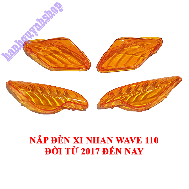 Nắp đèn xi nhan trước sau Wave 110 màu vàng đời từ 2017 đến nay