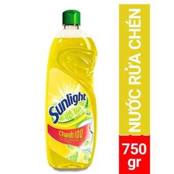 NƯỚC RỬA CHÉN SUNLIGHT CHANH 100 CHIẾT XUẤT CHANH TƯƠI 750G