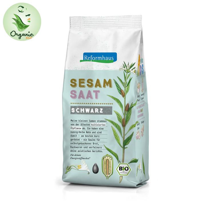 Hạt mè đen hữu cơ Reformhaus 250g