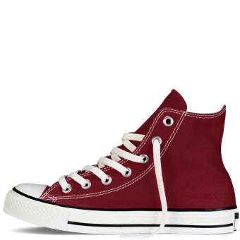 Giày Vải Sneaker CV Classic Cổ Cao Đỏ Đô Nữ
