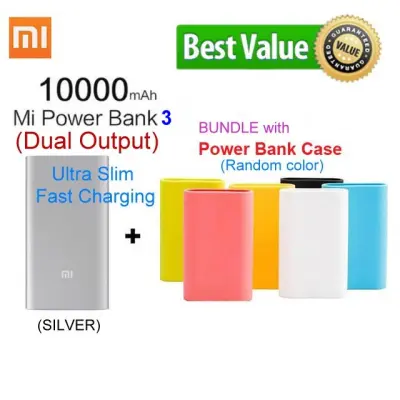 Xiaomi Mi Power Bank 3 10000mAh With Silicon Case (Random color) (2)