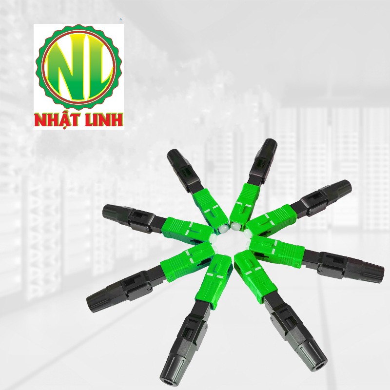 Xả hàng 1 VỸ 10 ĐẦU NỐI QUANG NHANH FAST CONNECT XANH LÁ CÂY chính hãng dẽ thi công