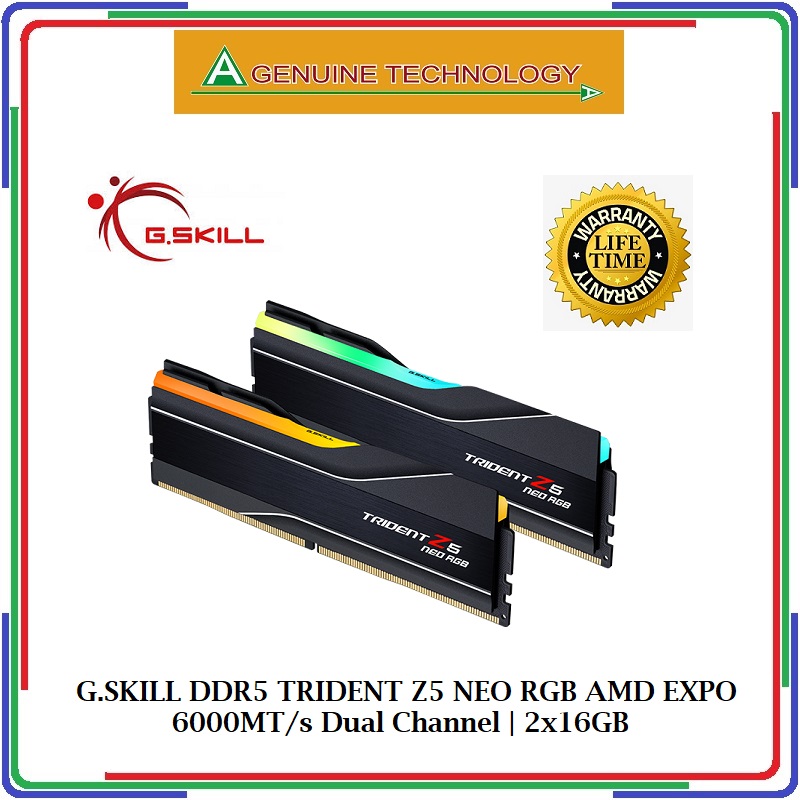 G.Skill Trident Z5 Rgb 6000Mt/S Ddr5 Ram - Dual Channel Gaming